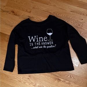 Black Graphic Women's Top